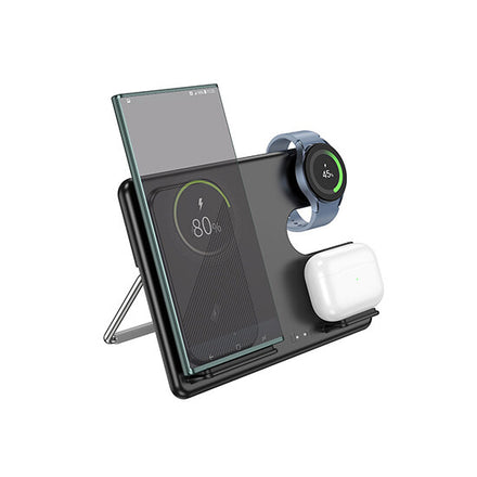 Hoco CQ2 3-in-1 Wireless Fast Charger Desktop Stand