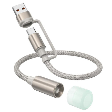 Hoco UA38C USB & USB-C LED Light Adapter Cable with Night Light