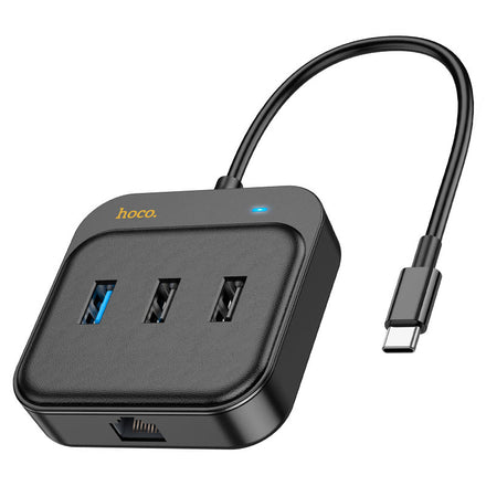 Hoco HB37 6-in-1 USB-C Hub (HDMI + RJ45 + USB 3.0 + 2×USB 2.0 + Type-C)