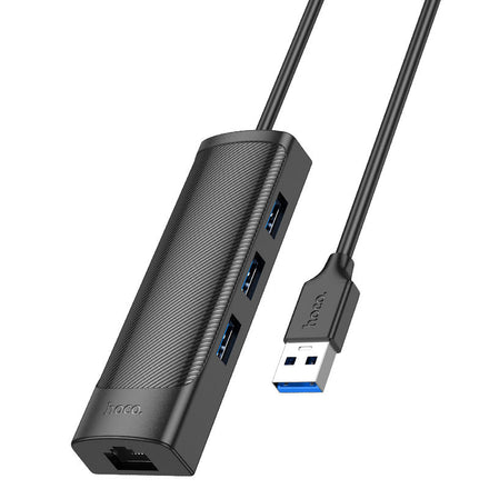 Hoco HB42 USB to 3×USB-A + RJ45 Hub