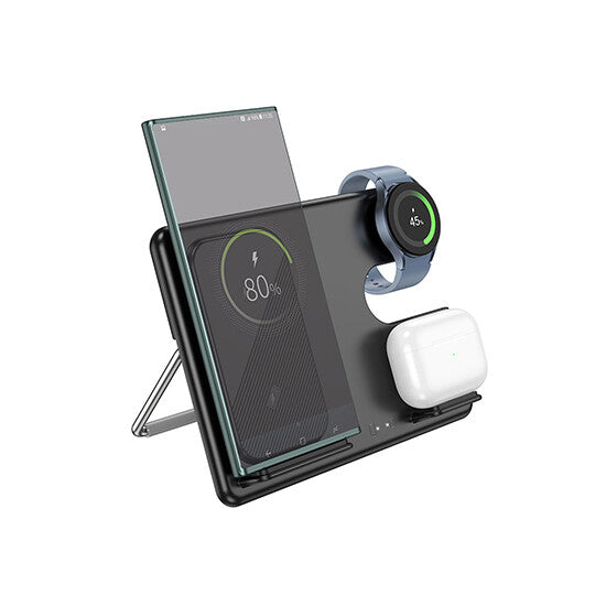 Hoco CQ2 3-in-1 Wireless Fast Charger Desktop Stand