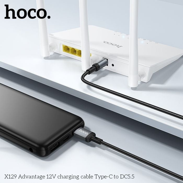 Hoco X129 Type-C to DC 5.5mm Charging Cable 12V
