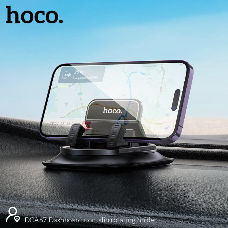 Hoco DCA67 Non-Slip Rotating Car Dashboard Phone Holder
