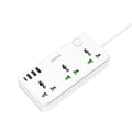 Dudao C6 2500W Power Strip — 3 Sockets, 7 Ports, 3m Cord