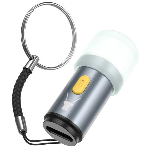 Hoco UA38A Type-C to LED Light Portable Metal Adapter with Night Light