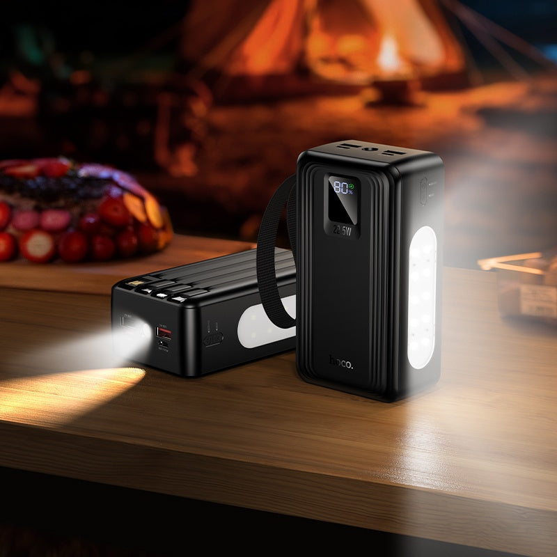 Hoco J173A 30000mAh Power Bank 22.5W+PD20W+ dual LED Four Cables