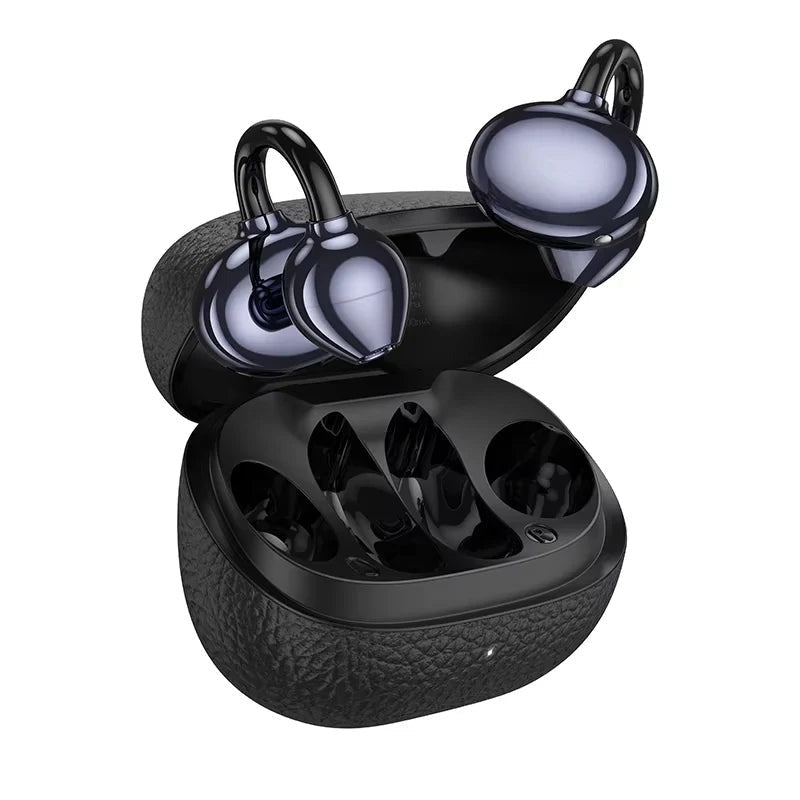 Hoco EA5 Clip-On True Wireless Bluetooth Earphones — Black