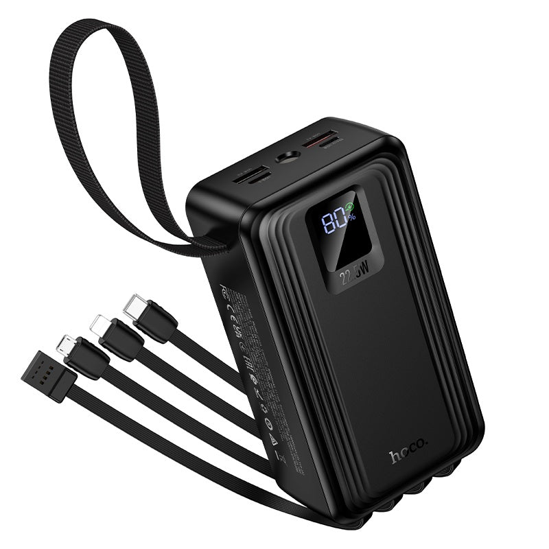 Hoco J173A 30000mAh Power Bank 22.5W+PD20W+ dual LED Four Cables