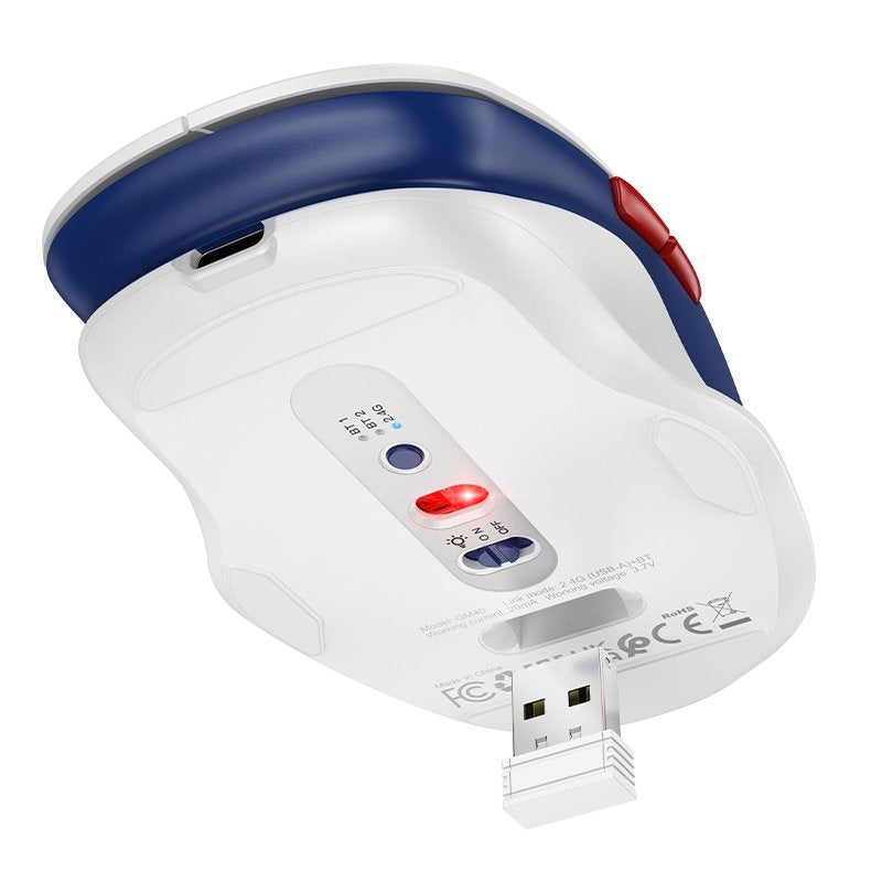 Hoco GM40 Dixon RGB Rechargeable Dual-Mode Wireless Mouse