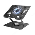 Hoco DH27 Metal Laptop Cooling Stand with LED Ambient Light, 360° Rotation