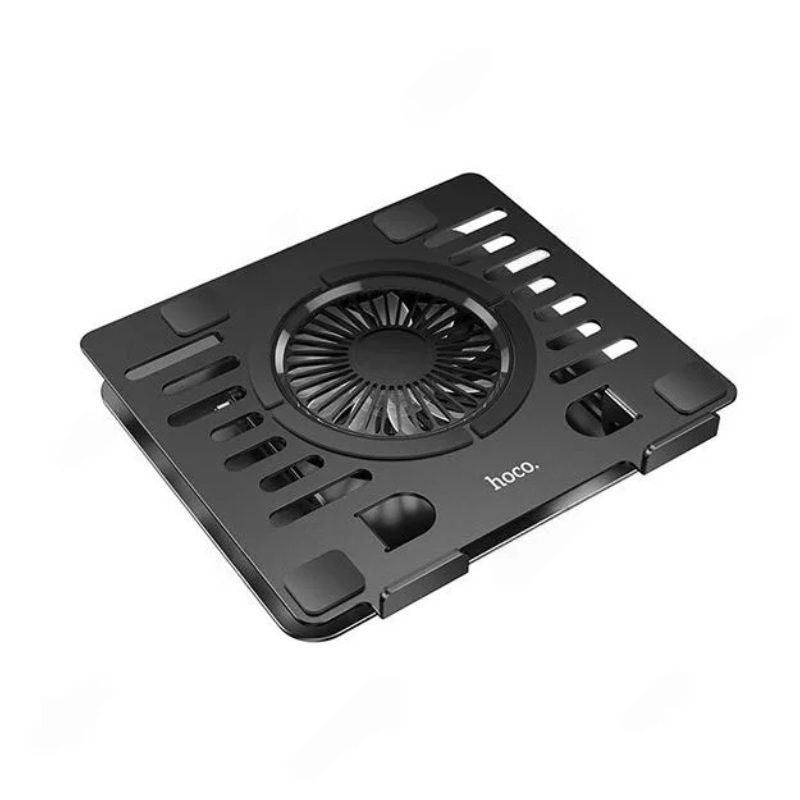 Hoco DH27 Metal Laptop Cooling Stand with LED Ambient Light, 360° Rotation