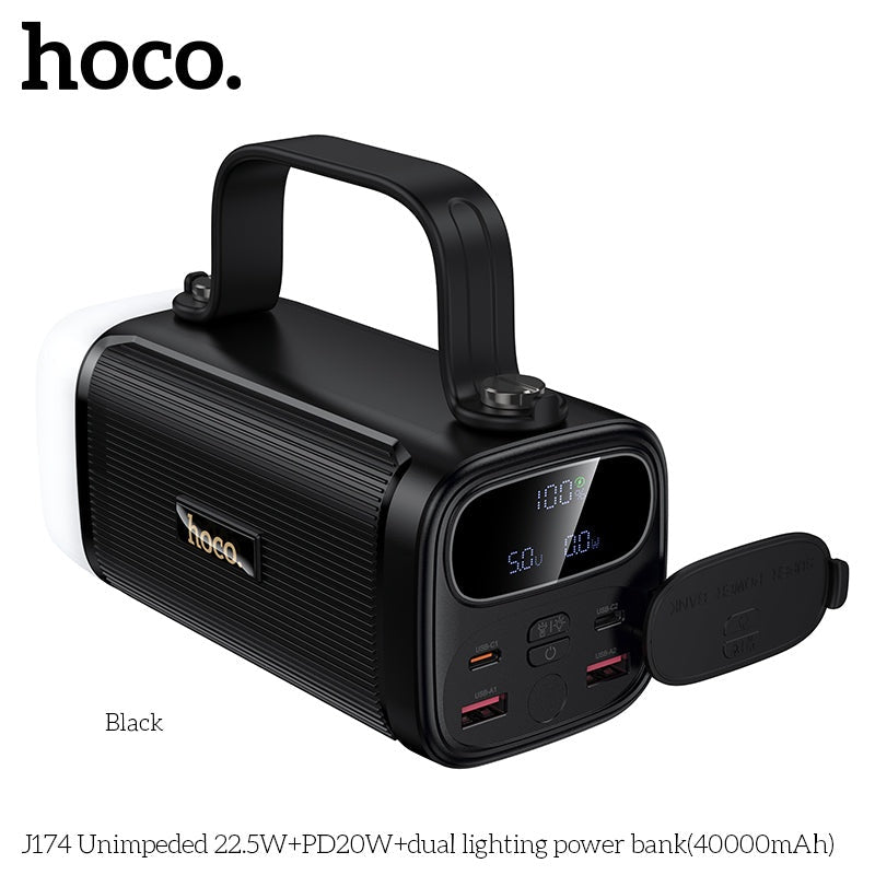 Hoco J174 Power Bank 40000mAh with Torch Light