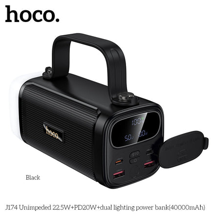Hoco J174 Power Bank 40000mAh with Torch Light