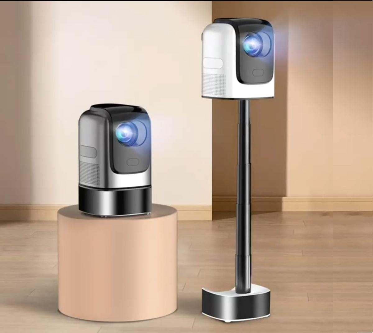 Smart WiFi Projector 4K with Retractable Stand