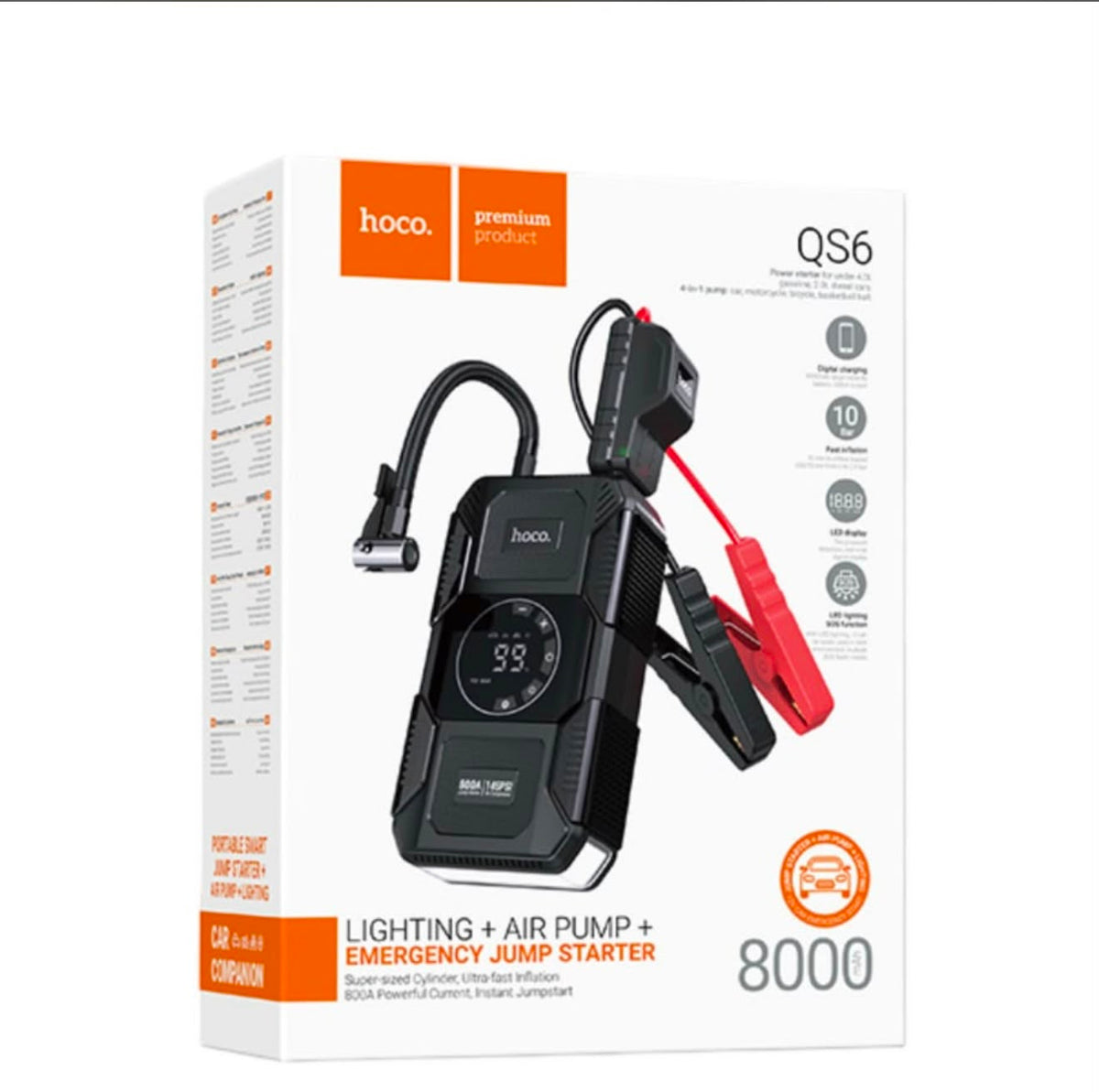 اشتراك سياره لجميع السيارت ماركه هوقو بقوه 8000MAH