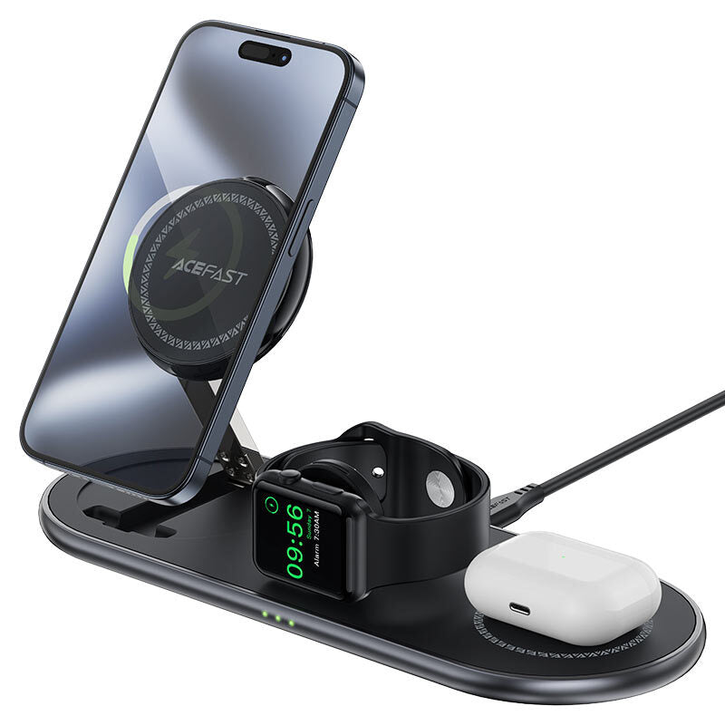 ACEFAST E19 Qi2 3-in-1 Desktop Wireless Charging Holder
