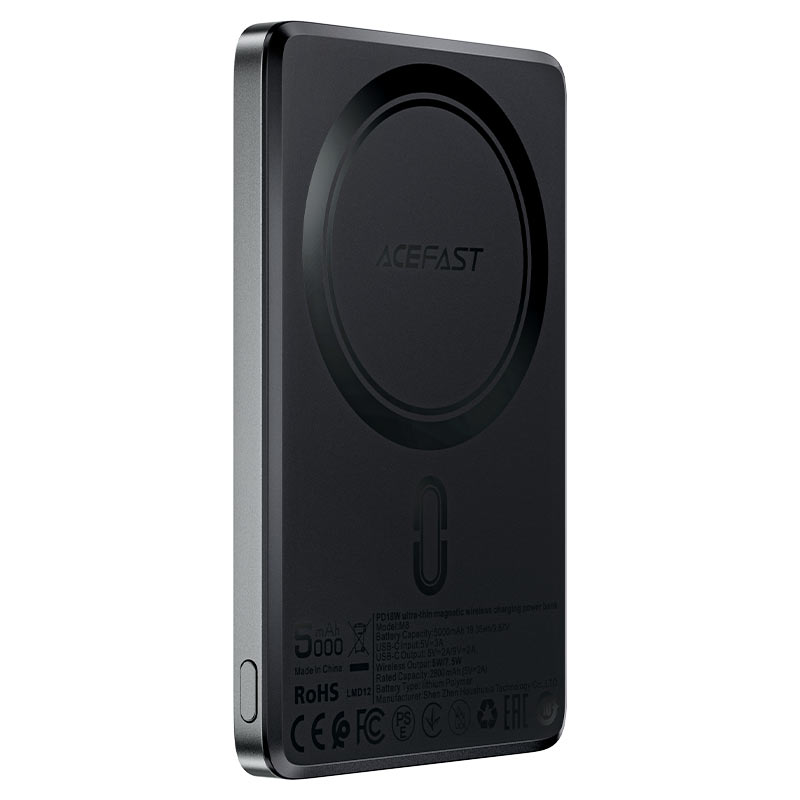 ACEFAST M8 PD18W Power Bank 5000mAh with Magnetic Wireless Charging