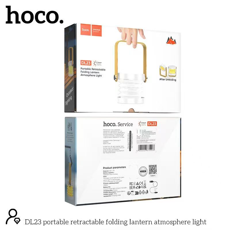 Hoco DdL23 Portable Retractable Folding Lantern Atmosphere Light