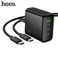 Hoco CS27B PD67W 4-Port Charger with Type-C to Type-C Cable