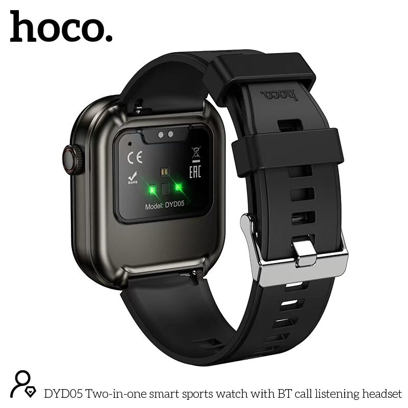 Hoco DYD05 2-in-1 Smart Watch with Bluetooth Headset