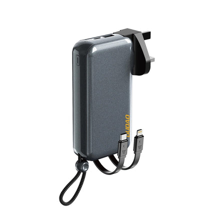 Dudao K25 2-in-1 10000mAh Power Bank with 3 Plugs & Cables