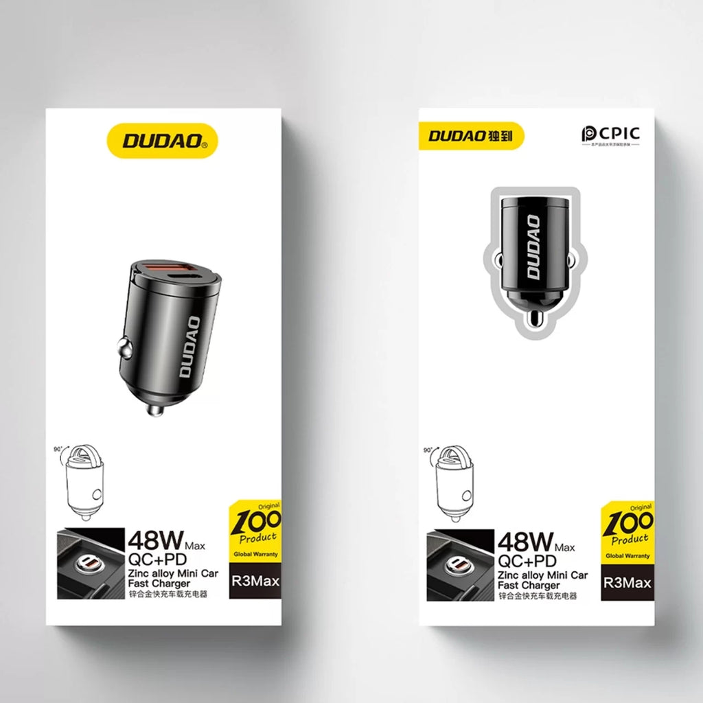 Dudao R3MAX 48W QC PD Mini Car Charger
