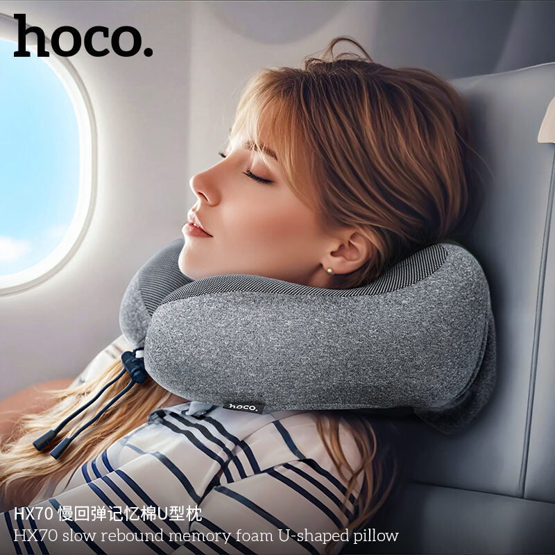 Hoco HX70 Slow-Rebound Memory Foam U-Shaped Travel Pillow