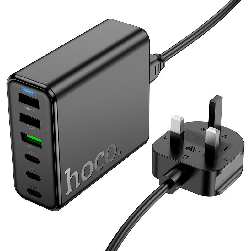 Hoco C133B Charging Station 75W (PD45W + QC3.0, UK)