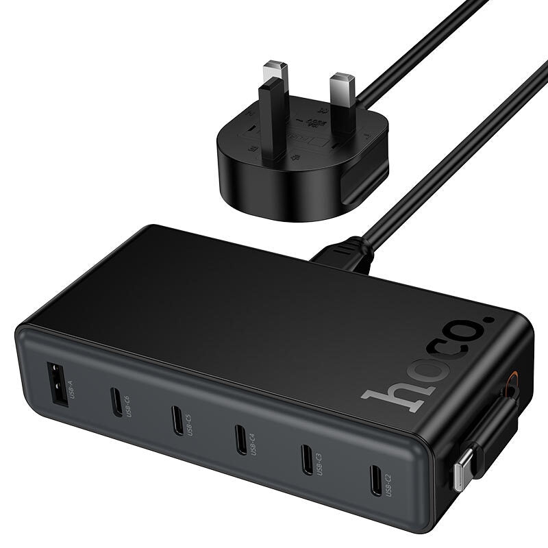Hoco C151B 50W Charging Station with Built-in Cable