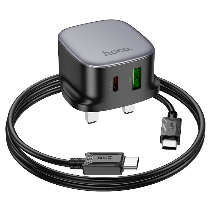 Hoco CS32B Charger PD20W + QC3.0 with Type-C to Type-C Cable Set