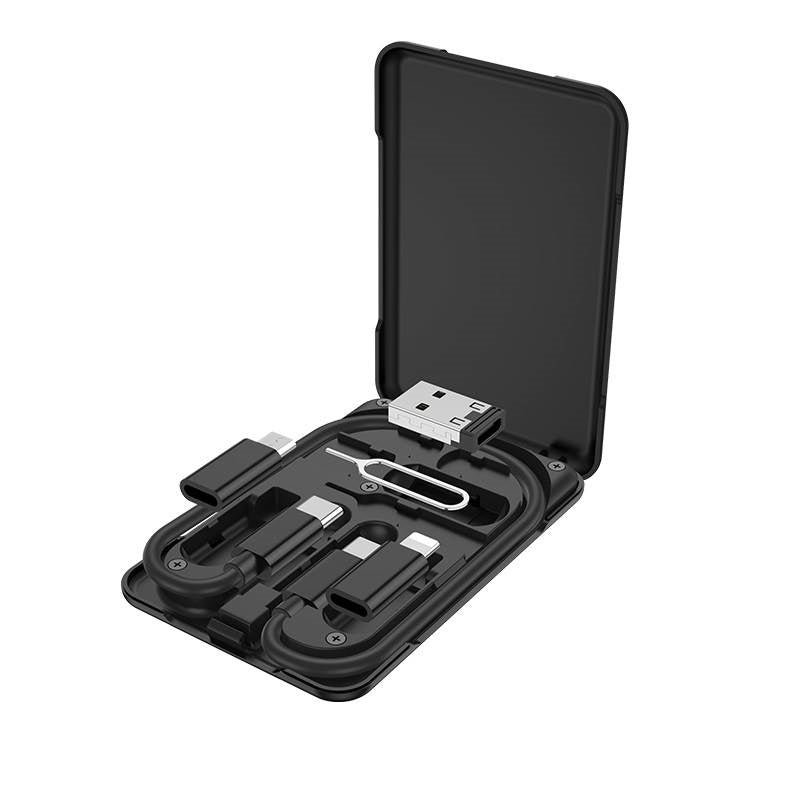 Hoco U86 6-in-1 Cable Storage Case Kit