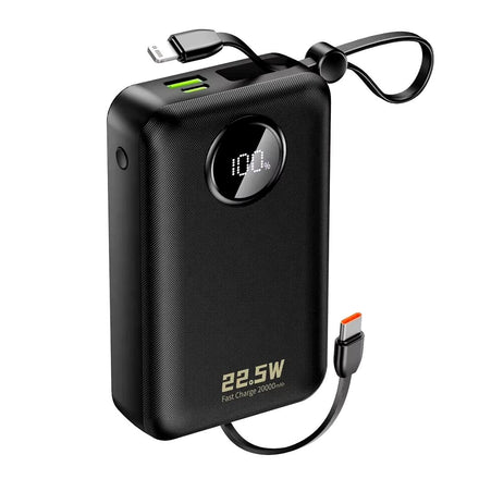 Dudao K14+ Power Bank 66W 20000mAh with Built-in Cables